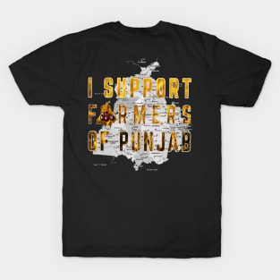 I Support Farmers of Punjab T-Shirt